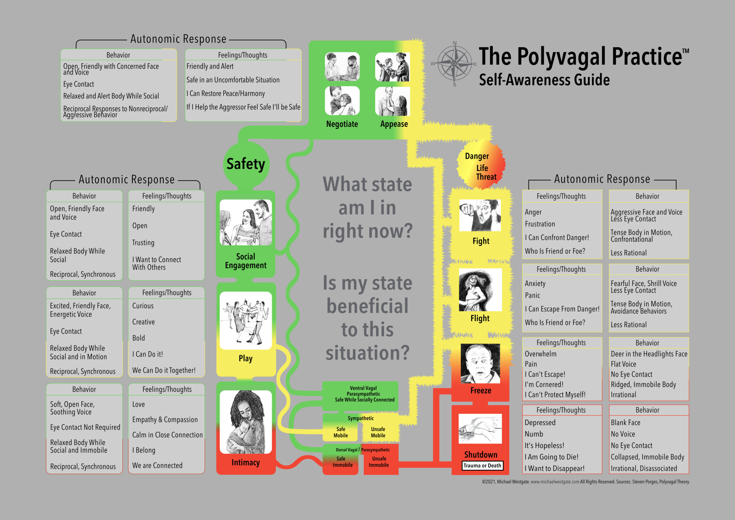 polyvagal practice self-awareness guide