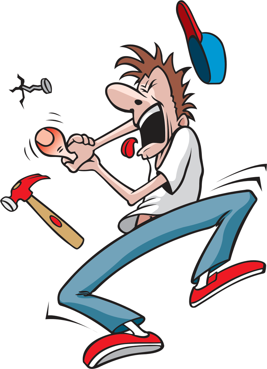 cartoon-of-man-accidentally-hitting-his-thumb-with-hammer cartoon of man accidentally hitting his thumb with a hammer
